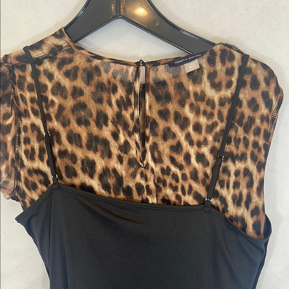 Leopard Print Long Sleeve Dress - Picture 6 of 14